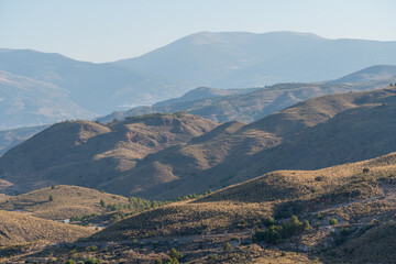 Mountainous landscape in southern Spain