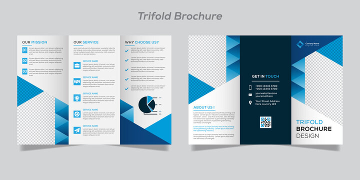 Corporate modern & professional trifold brochure