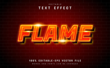Flame text effect © Aglonemadesign