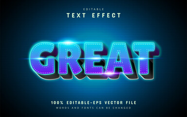 Great text effect with blue gradient