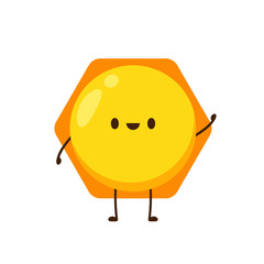 Honeycomb character design. Honeycomb vector.