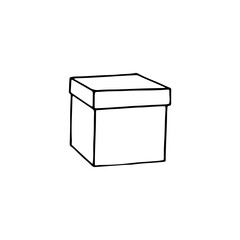 Doodle image of boxes. Image for the Internet, print, design something. Square box