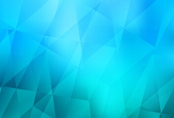 Light BLUE vector abstract polygonal background.