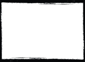 Obraz premium Set of Grunge Black and White Frames . textured rectangles for image