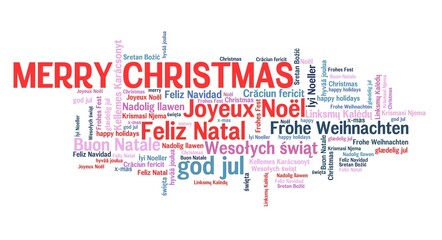 Merry Christmas many languages