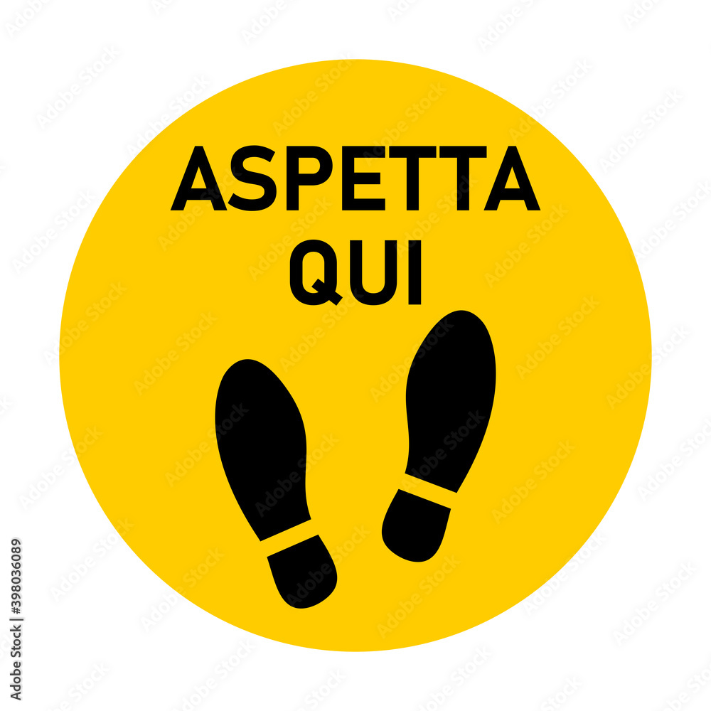 Poster aspetta qui (
