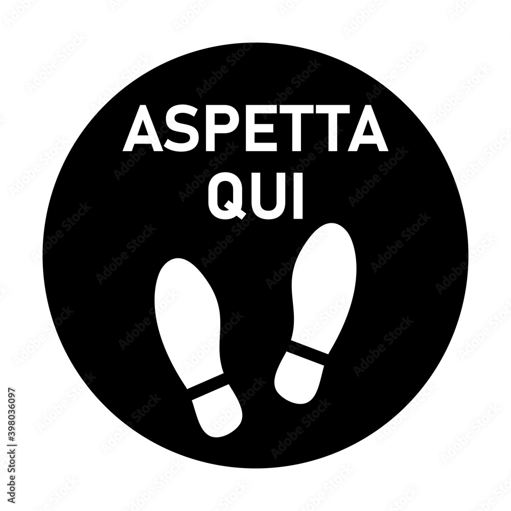 Poster aspetta qui (