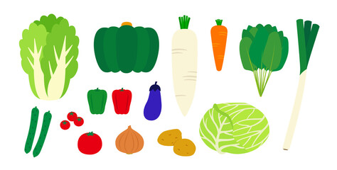 野菜　イラスト　セット