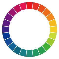 the 24 hue color circle 01
