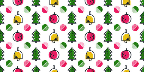 Christmas seamless pattern background