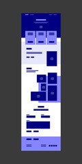 Web design template for business sale modern flat vector
