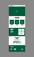 Web design template for business sale modern flat vector