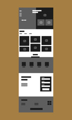 Web design template for business sale modern flat vector