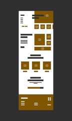Web design template for business sale modern flat vector