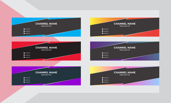 Youtube Channel Art, This Is A Channel Art Template Design, It Can Be Used In Social Media Cover