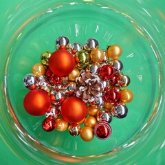 Kugeln  im Glas - Weihnachten - Weihnachtsschmuck