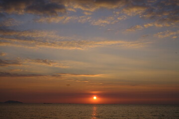 Obraz premium sunset at the sea