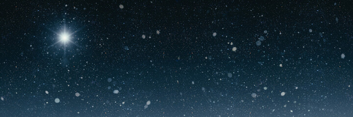 a christmas night sky background with blur