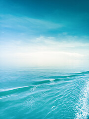 Fototapeta na wymiar blue sea and sky in Haikou, Hainan Island