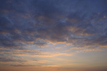 sunset in the clouds