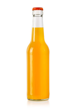 bottle non-alcoholic drink isolated on white