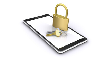 スマートフォンと鍵