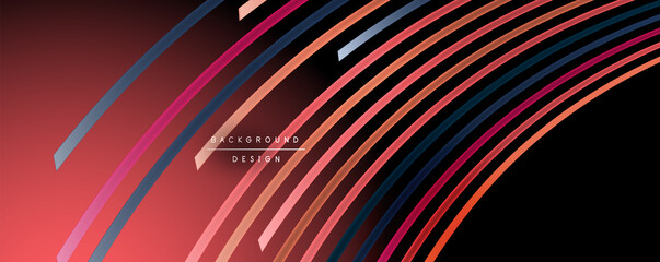 Abstract colorful lines vector background. Internet, big data and technology connections concept, abstract template