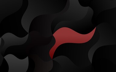 Light Red vector background with liquid shapes.