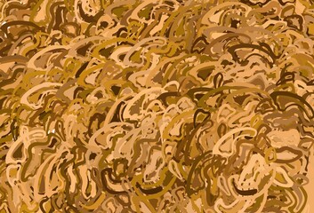 Light Orange vector template with wry lines.