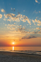 Sunset in Rodi Garganico, National park Gargano, Apulia, Italy