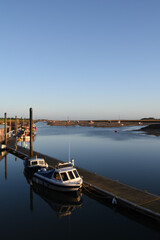 Wells Harbour in North Norfolk, UK.