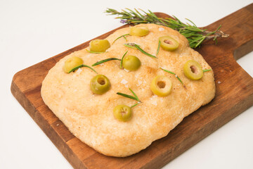 Rosemary Focaccia Bread close up