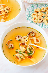 Schaebische Flaedle Suppe