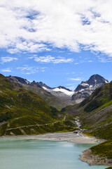 Obraz premium Trekking on a summer day in Montafon Valley, Vorarlberg Austria
