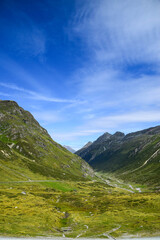Trekking on a summer day in the Montafon valley, Vorarlberg Austria