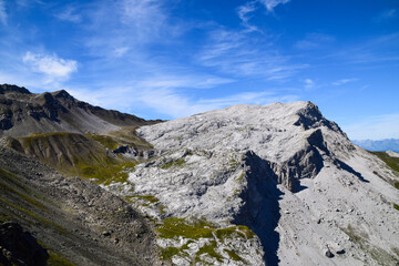 Fototapeta premium Trekking on a summer day in the Montafon valley, Vorarlberg Austria