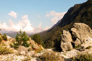 rocks in the mountains
