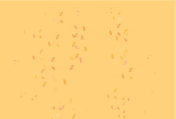 Light Yellow, Orange vector doodle background.