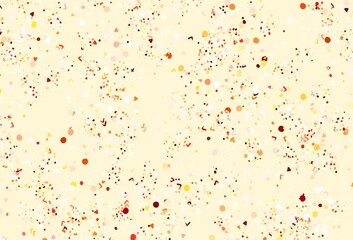 Dark Orange vector pattern with random forms.