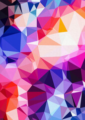 Abstract Colorful Geometrical Artwork Poster,Abstract Graphical Art Background Texture,Modern Conceptual Art,Synthwave Aesthetic Poster Print,3D Rendering,3D Illustration
