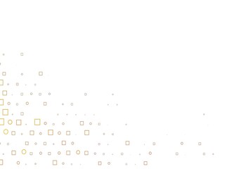 Light Yellow, Orange vector layout with circle spots, cubes.