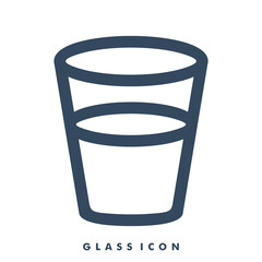 Water Glass icon design vector illustration
