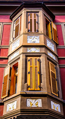 Obraz premium old window at a facade