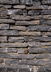 black brick wall, brickwork background for design
