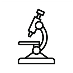Microscope Icon. Sign, laboratory. vector isolated on with background