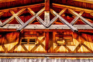 old window at a facade