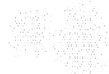 Light Silver, Gray vector cover with polygonal style.