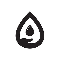 Fototapeta premium Water purification company logo design