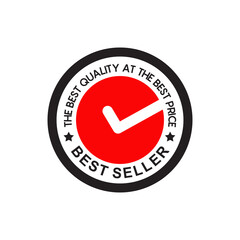 Best seller emblem label logo design template