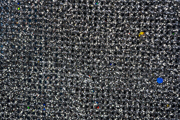 Silver background Abstract Bokeh Christmas. Abstract Christmas twinkled bright Falling stars. Winter Card or invitation. High quality photo